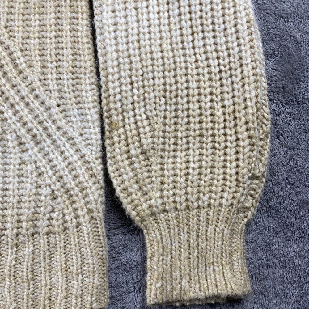 A New Day Cable Knit Pullover Sweater Womens Small Beige Long Sleeve - Picture 3 of 15